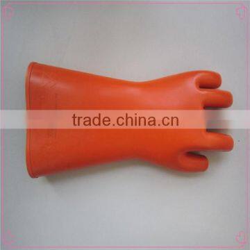 industrial heavy duty rubber glove/orange industrial rubber glove/industrial gloves