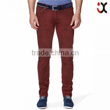 2015 slim tapered fit whiskered five pocket design men jeans trousers JXQ944