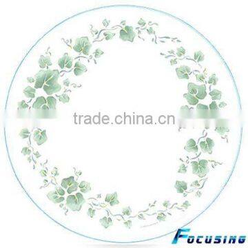 Dia30cm silk screen tempered glass lazy susan