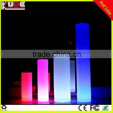 PE recycleable RGB colors changing LED light illuminated column/LED floor lamp for event