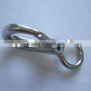 Stainless Steel Fixed Eye Snap Hook