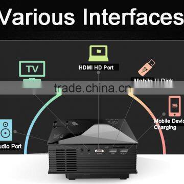 Overhead projector with WIFI HDMI cable AV cable ,full hd led home projector game projector