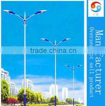 Guangxin 6-12M Hot Dip Galvanization Double arms street light pole