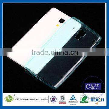 C&T 0.3mm Ultra Thin Clear Rubber Soft TPU Matte Case for xiaomi redmi 1s back cover