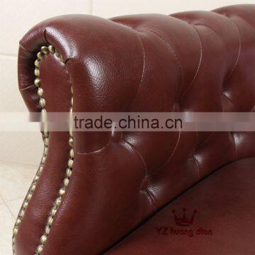 Red Color Leather Single Sofa Chair With Low Back Rest YZA501 photo-4