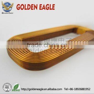 Flat wire copper induction coil