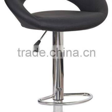 luxury bar chair with chromed base