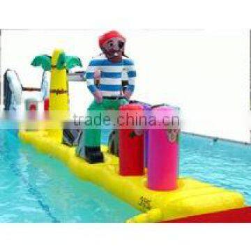 Aqua Pirate Obstacle,Inflatable Pirate Water Obstacle.