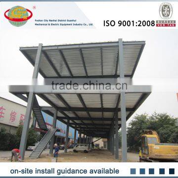 Pre-made sandwich roof panel two-floor warehouse office space