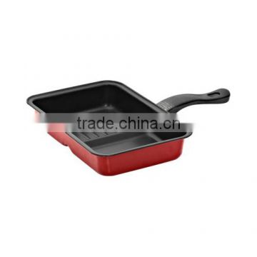 carbon steel non-stick cookware double side grill pan