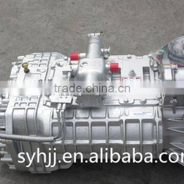 Fast Manual Heavy Duty Truck Gearbox Transmission Assembly 12JSD160TA