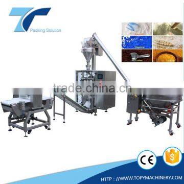 Detergent powder packing machine with aufer conveyor/auger dosing / forming bag filling sealing machine