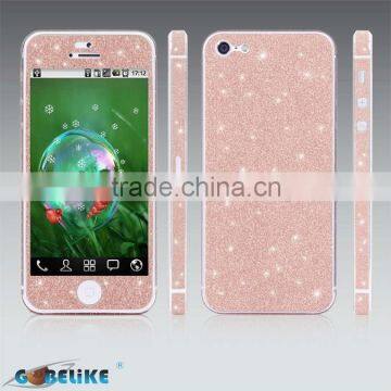 full body protection for iPhone 5 pvc glitter sticker, full body protect for smartphone