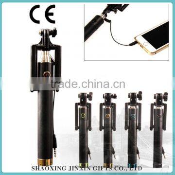 Good Quality Sell Well Black Shutter Button Monopod Selfie Stick