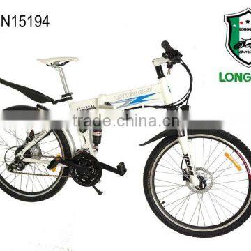 26" Folding Mountain e-bike with SR SUNTOUR Suspension Fork