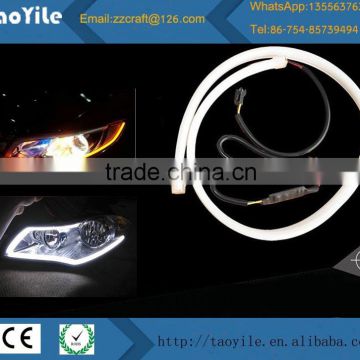 Car Auto Led Tear Eye With Two Colors Flexible Led Running Light Angle Eye Led Light