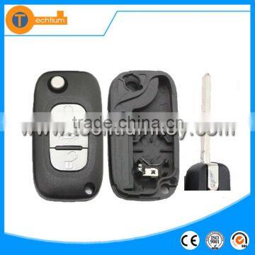 car key blanks wholesale cover with 307 blade and truck button folding flip car key shell fob for Peugeot 607 307 407 206