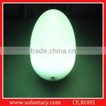 led egg shape mood light with 8 light models