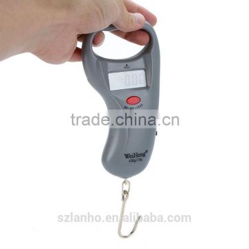 New 45kg/10g Portable Digital Crane Hook Hanging Luggage Scale W/One-Meter Tape