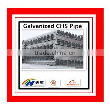 Q235/SS400 BS1387 Hot dip Galvanized CHS/Round Mild Steel Pipe