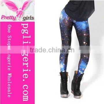 Factory Price Top Quality Leggings,Print Seamless Leggings,Galaxy Shiny Leggings