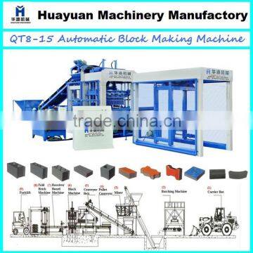 QT8-15 automatic brick making machine price/hydraulic brick making machine line
