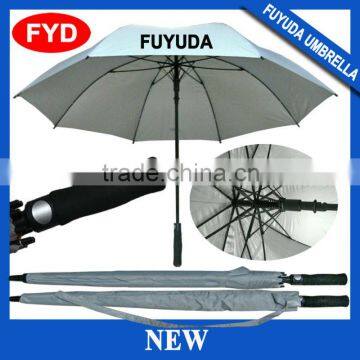 2015 Good Quality auto fiberglass oversized plain subway sun golf umbrella