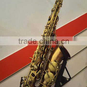 Antique red plated alto saxophone