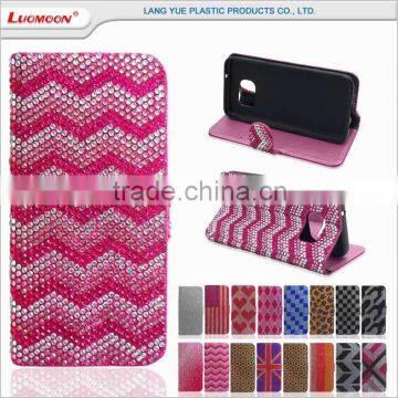 new products 2016 diamond PU leather wallet phone case for iphone 5 5s se 6 6s 7