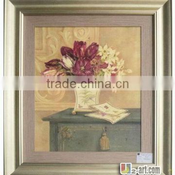 Nice pictures wooden frame for oil paintings on living room wall decoration