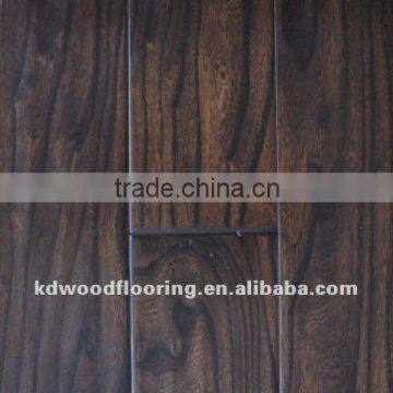 Hand scraped hardwood pre finished Elm engineered flooring