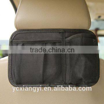 Simple Mesh Canvas Back Seat Organizer, Car Back Seat Durable Storage Bag Organizer for Bussiness Baby Nursery