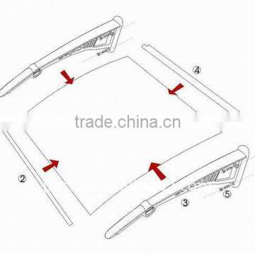 JIASIDA UV Protection Polycarbonate Awning /Door Awning/strong pc Awning photo-5