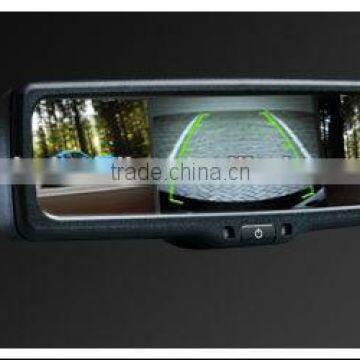 Car camera display- multiple rearview mirror with three LCD monitors for trucks