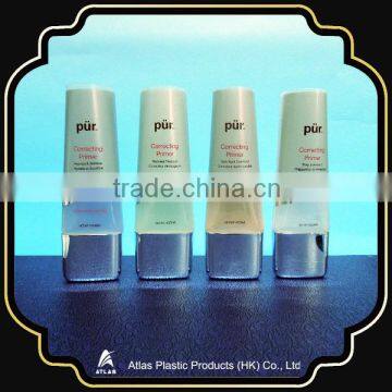 D30 Series Cosmetic Plastic Slim Oval Tube With Electroplate Cap