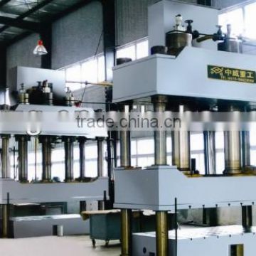 ZHONGWEI 630 Four Column Deep Drawing Hydraulic Press for TUV ISO certification