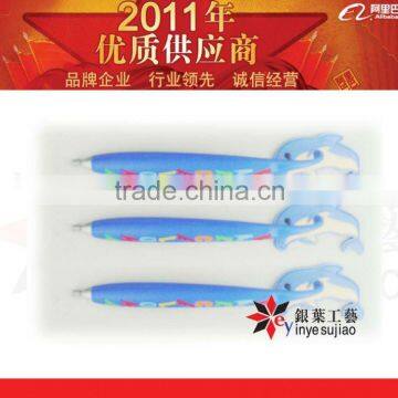 Delicate Dolphin Pattern Magnetic Hanging Pen/Rubber Pen