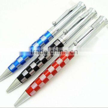 B918CL New style metal ballpoint of lacquer finishing with check Patterns