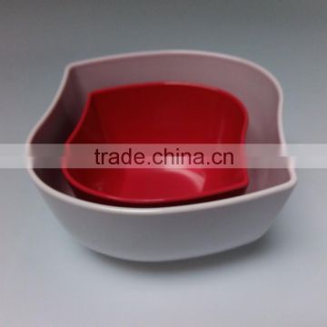 2pcs colorful bowl melamine square bowls