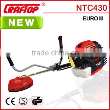 gasoline powered brush cutter cg430 with 2 stroke engine