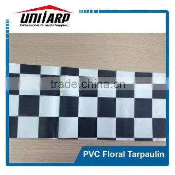 waterproof pvc color striped pvc tarpaulin/pvc floral tarpaulin