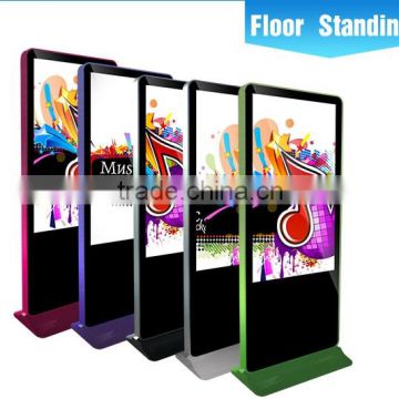 Showroom marketing 42 inch touch screen kiosk, digital signage tv player with free software