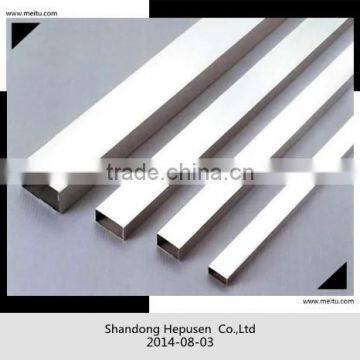 silver anodized 6063 T5 aluminium tube