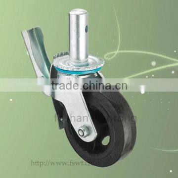 Heavy Duty Furniture Wheel 150mm Rubber Scaffolding Caster