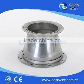 stainless steel reducer with flange of ventilation fittings/HVAC ventilation system/duct pipe fitting for ventilation system