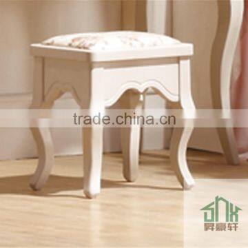 Factory Directly Sale Stool HA-B# Antique Wooden Dressing Table With Mirror And Stool Fancy Stool For Dressing Table