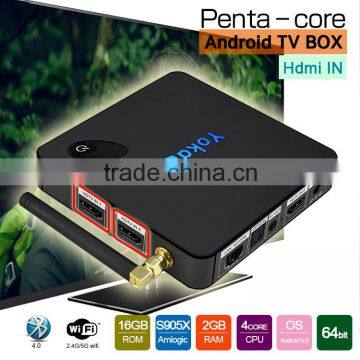 Yoka TV Dual Frequency Wifi S905X Quad Core CPU Penta Core Gpu on the Top Box photo-6