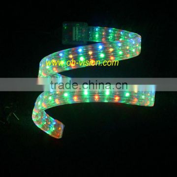 220V high brightness rgb led rope light flat