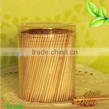 Nature Transparent soft PP jar Wooden toothpicks