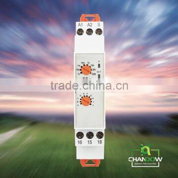 2016 New Design Multifunction Time Delay Relay 24V-240VAC/DC 0.1s-100h Width 18mm photo-2